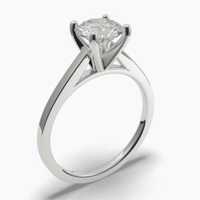 Solitaire Ring with a Brilliant-Cut Diamond TN60218BV - Image 1