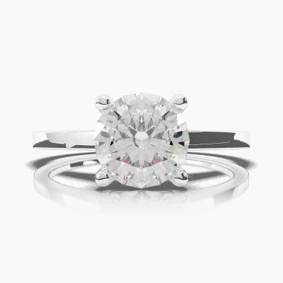 Solitaire Ring with a Brilliant-Cut Diamond TN60218BV - Image 2