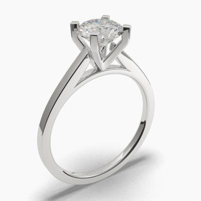 Solitaire Ring with a Brilliant-Cut Diamond TN60219BV - Image 1