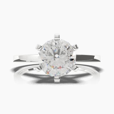 Solitaire Ring with a Brilliant-Cut Diamond TN60222BV - Image 2