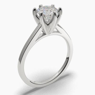 Solitaire Ring with a Brilliant-Cut Diamond TN60223BV