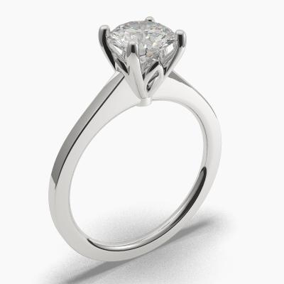 Solitaire Ring with a Brilliant-Cut Diamond TN60225BV - Image 1