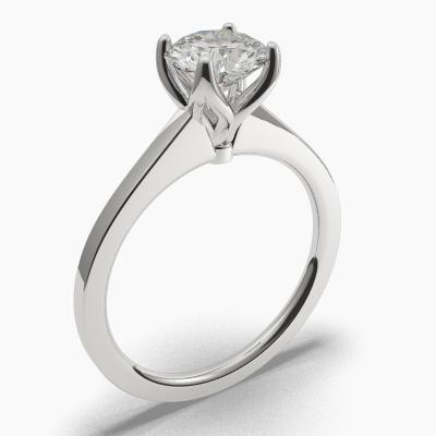 Solitaire Ring with a Brilliant-Cut Diamond TN60229BV - Image 1
