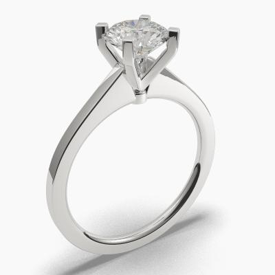 Solitaire Ring with a Brilliant-Cut Diamond TN60233BV - Image 1