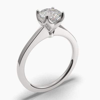 Solitaire Ring with a Brilliant-Cut Diamond TN60235BV