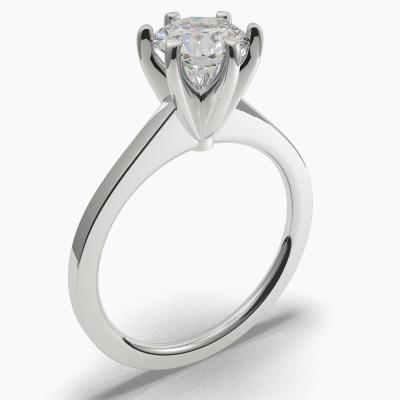 Solitaire Ring with a Brilliant-Cut Diamond TN60237BV - Image 1