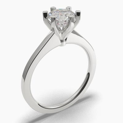 Solitaire Ring with a Brilliant-Cut Diamond TN60238BV - Image 1