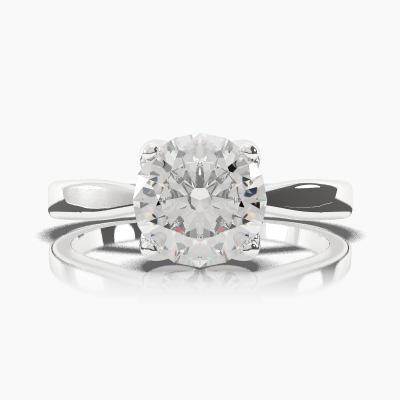 Solitaire Ring with a Brilliant-Cut Diamond TN60243BV - Image 2