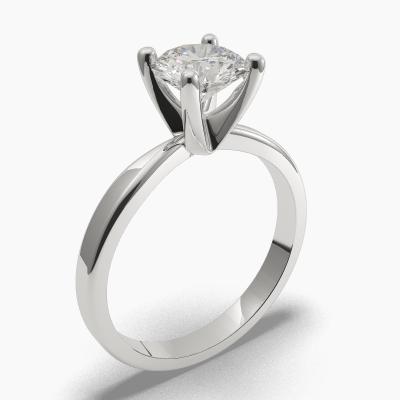 Solitaire Ring with a Brilliant-Cut Diamond TN60245BV - Image 1
