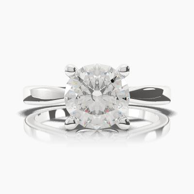 Solitaire Ring with a Brilliant-Cut Diamond TN60245BV - Image 2