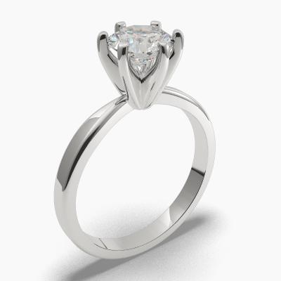 Solitaire Ring with a Brilliant-Cut Diamond TN60251BV - Image 1