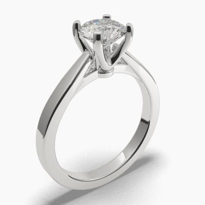 Solitaire Ring with a Brilliant-Cut Diamond TN60256BV - Image 1