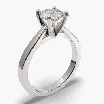 Solitaire Ring with a Brilliant-Cut Diamond TN60259BV - Image 1