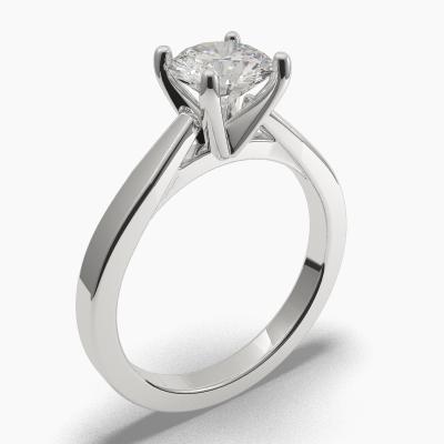 Solitaire Ring with a Brilliant-Cut Diamond TN60260BV - Image 1