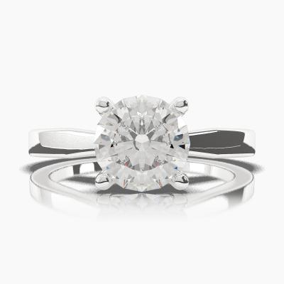 Solitaire Ring with a Brilliant-Cut Diamond TN60260BV - Image 2