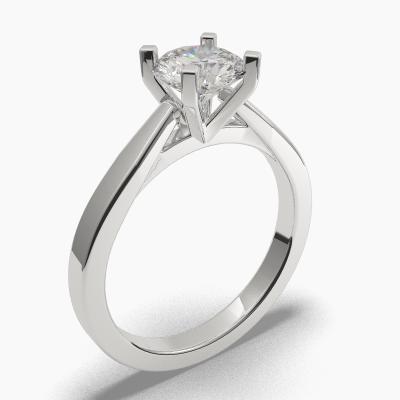 Solitaire Ring with a Brilliant-Cut Diamond TN60261BV - Image 1