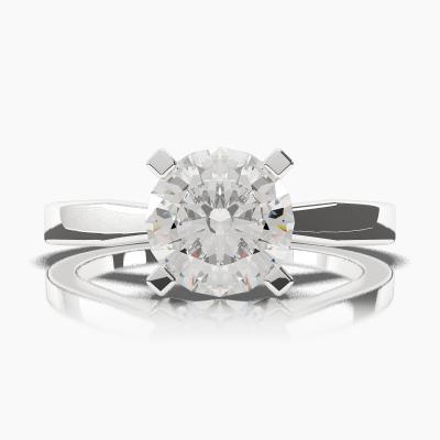 Solitaire Ring with a Brilliant-Cut Diamond TN60261BV - Image 2