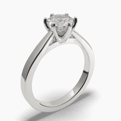 Solitaire Ring with a Brilliant-Cut Diamond TN60262BV - Image 1