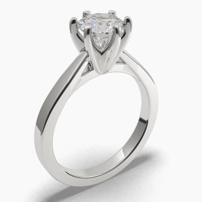 Solitaire Ring with a Brilliant-Cut Diamond TN60265BV