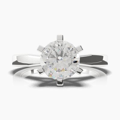 Solitaire Ring with a Brilliant-Cut Diamond TN60266BV - Image 2
