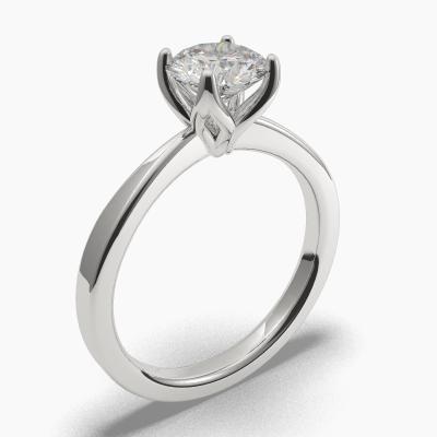 Solitaire Ring with a Brilliant-Cut Diamond TN60271BV - Image 1