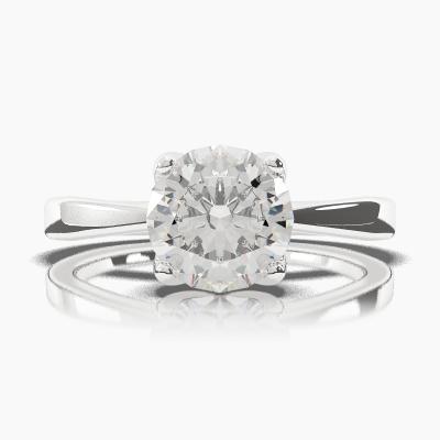 Solitaire Ring with a Brilliant-Cut Diamond TN60271BV - Image 2