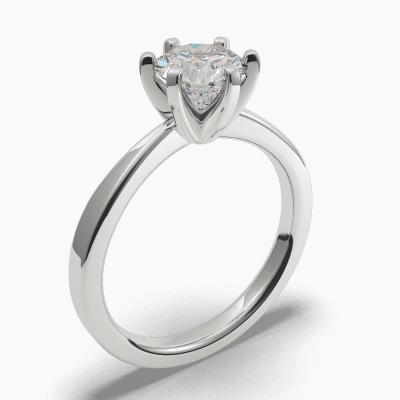 Solitaire Ring with a Brilliant-Cut Diamond TN60278BV - Image 1