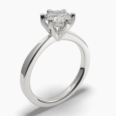 Solitaire Ring with a Brilliant-Cut Diamond TN60280BV - Image 1