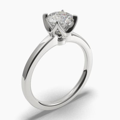 Solitaire Ring with a Brilliant-Cut Diamond TN60282BV - Image 1