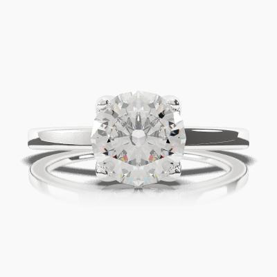 Solitaire Ring with a Brilliant-Cut Diamond TN60285BV - Image 2