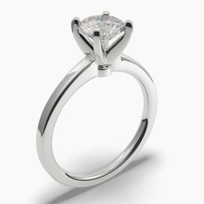 Solitaire Ring with a Brilliant-Cut Diamond TN60286BV - Image 1