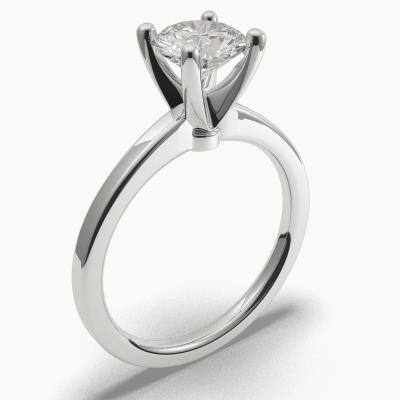 Solitaire Ring with a Brilliant-Cut Diamond TN60287BV - Image 1