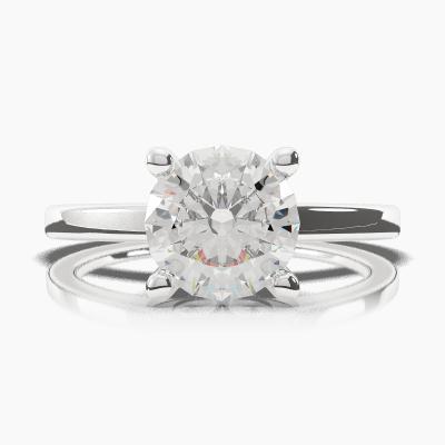 Solitaire Ring with a Brilliant-Cut Diamond TN60287BV - Image 2