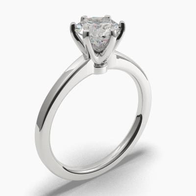 Solitaire Ring with a Brilliant-Cut Diamond TN60290BV