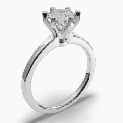 Solitaire Ring with a Brilliant-Cut Diamond TN60294BV