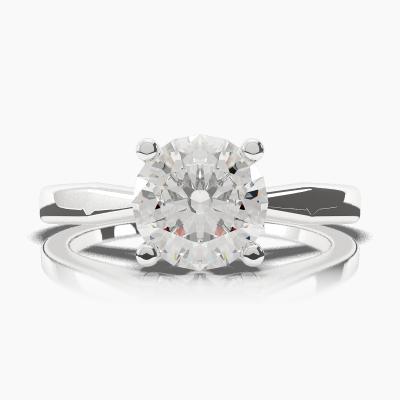 Solitaire Ring with a Brilliant-Cut Diamond TN60297BV - Image 2
