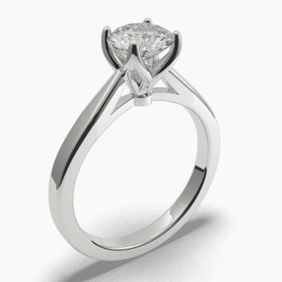 Solitaire Ring with a Brilliant-Cut Diamond TN60299BV - Image 1