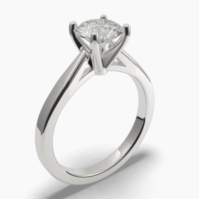 Solitaire Ring with a Brilliant-Cut Diamond TN60302BV