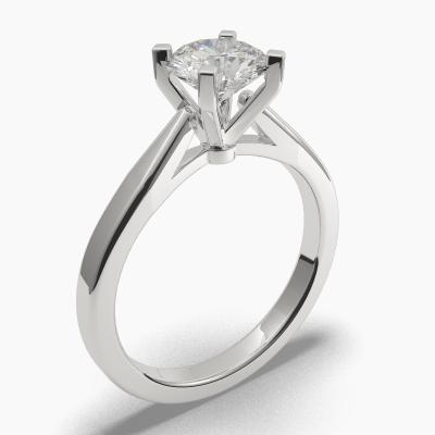 Solitaire Ring with a Brilliant-Cut Diamond TN60303BV - Image 1