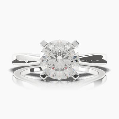Solitaire Ring with a Brilliant-Cut Diamond TN60303BV - Image 2