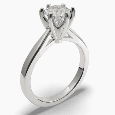 Solitaire Ring with a Brilliant-Cut Diamond TN60307BV - Image 1