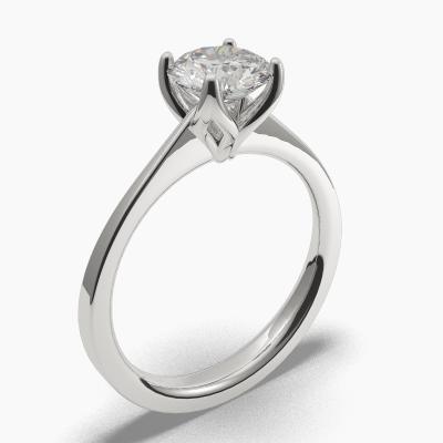 Solitaire Ring with a Brilliant-Cut Diamond TN60313BV - Image 1