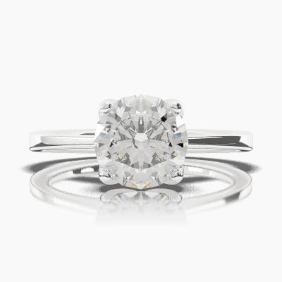 Solitaire Ring with a Brilliant-Cut Diamond TN60313BV - Image 2