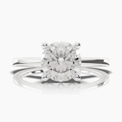 Solitaire Ring with a Brilliant-Cut Diamond TN60316BV - Image 2