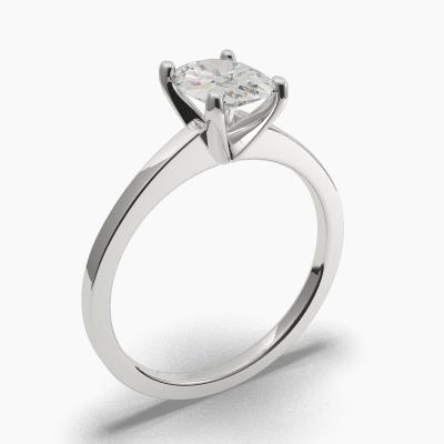 Solitaire Ring with an Oval-Cut Diamond TN60929VA