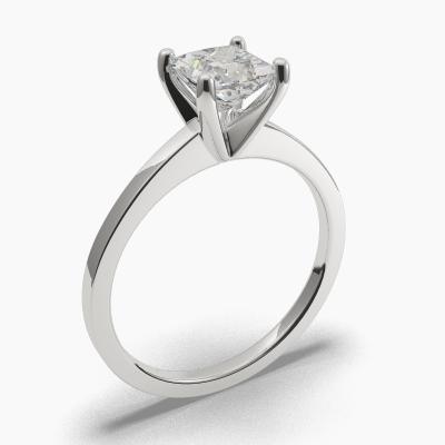 Solitaire Ring with a Princess-Cut Diamond TN60329PS