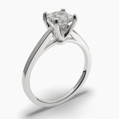Solitaire Ring with a Princess-Cut Diamond TN60334PS