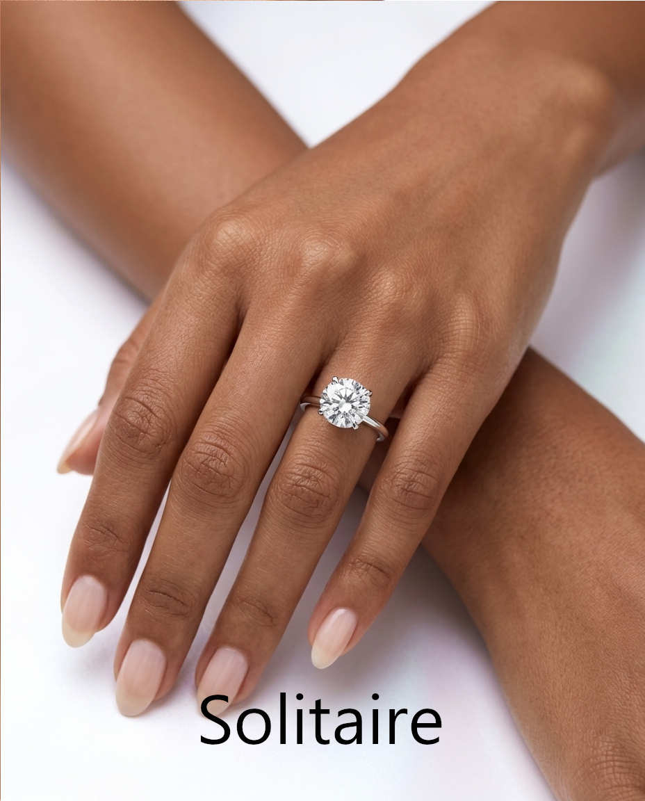 Solitaire Rings with Diamonds