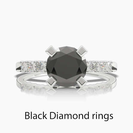 Engagement Rings with Black Diamond