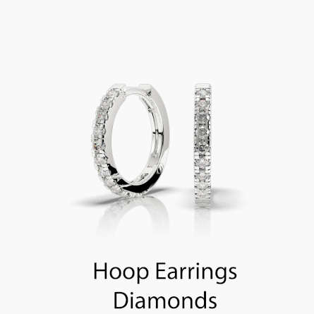 Hoop Earring with Diamonds